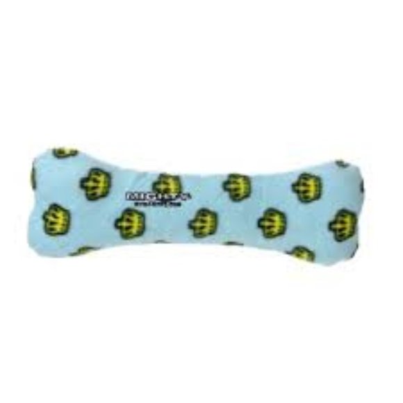 MIGHTY- No Stuff Bone-Blue– Squeaky Plastic Core. 2-in-1 Toy. - Picture 7 of 7